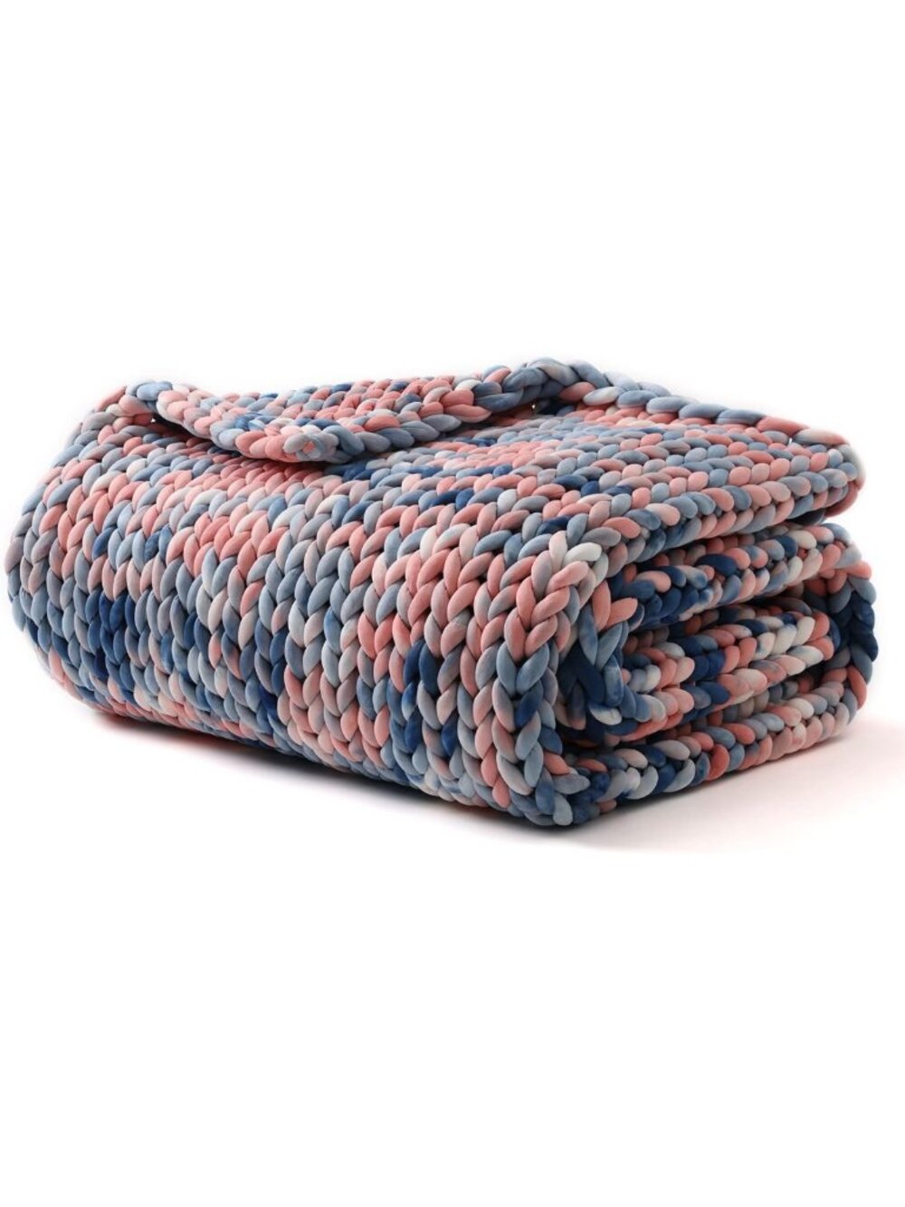 Cozy Handmade Chunky Knitted Weighted Blanket, Soft & Breathable Throw, 40x50